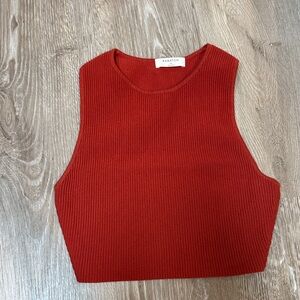 Babaton Red Cropped Tank